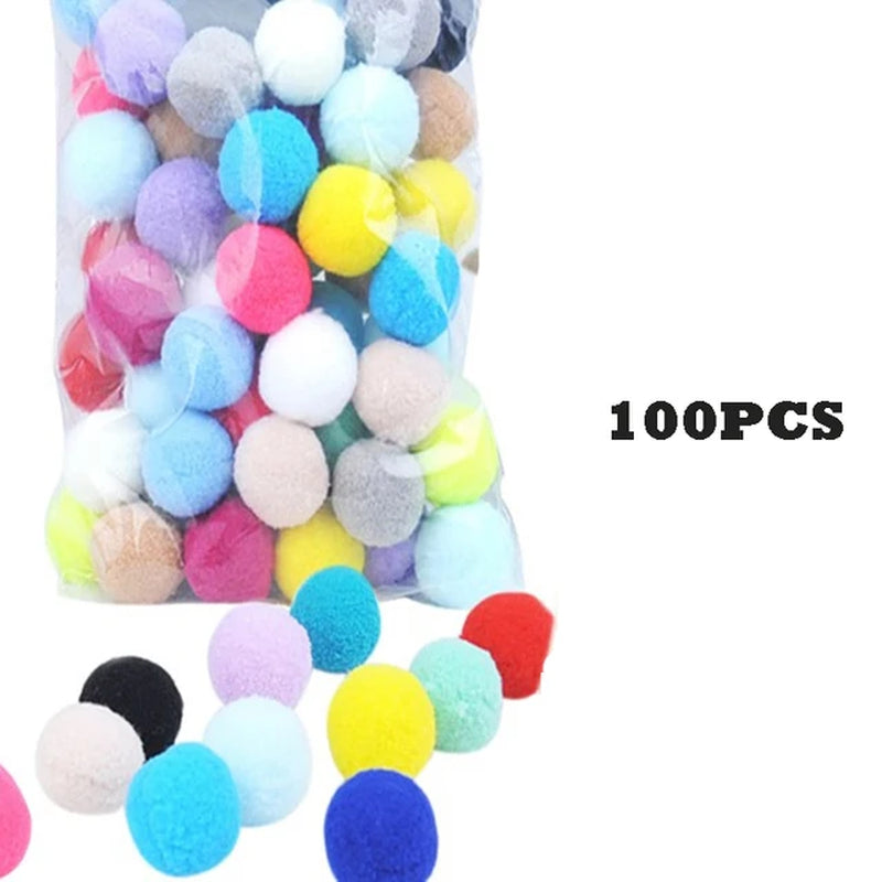 Cat Toys Interactive Launch Training Creative Kittens Mini Pompoms Games Stretch Plush Ball Toys Cat Supplies Pet Accessories