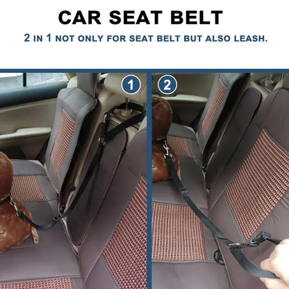 Pet Car Seat Belt & Harness Safety And Style