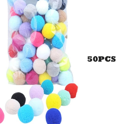 Cat Toys Interactive Launch Training Creative Kittens Mini Pompoms Games Stretch Plush Ball Toys Cat Supplies Pet Accessories